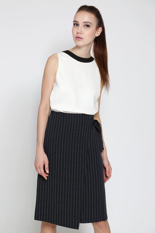Lovise Pinstripe Skirt
