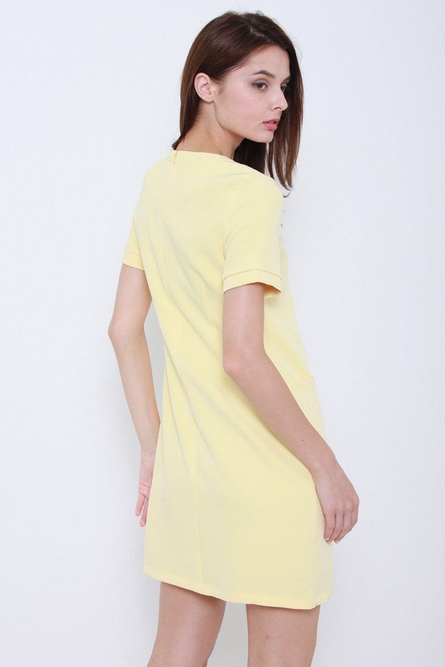 Sansa Stitch Dress (Yellow)