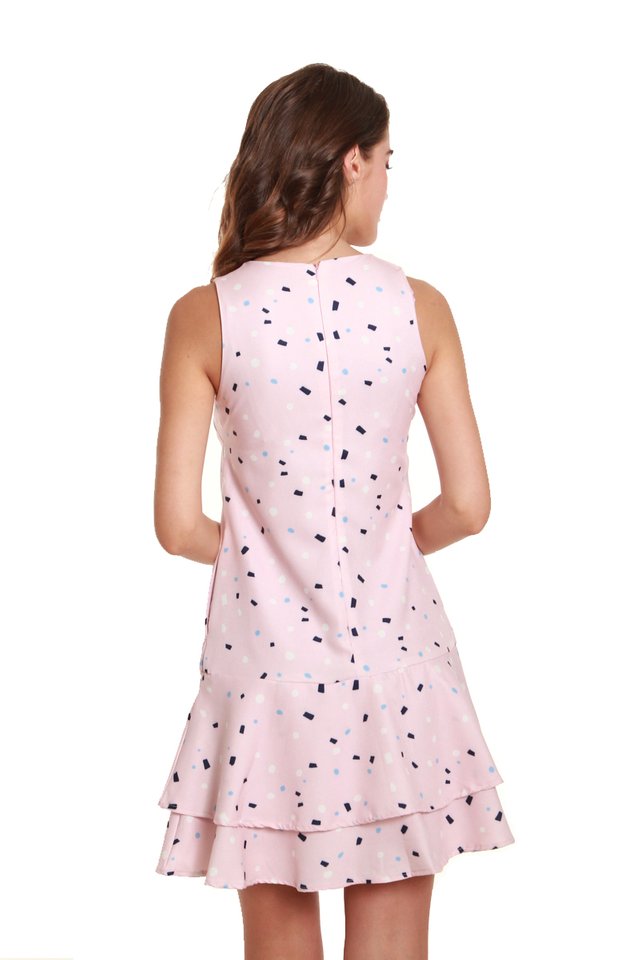 Kayla Confetti Printed Mini Dress