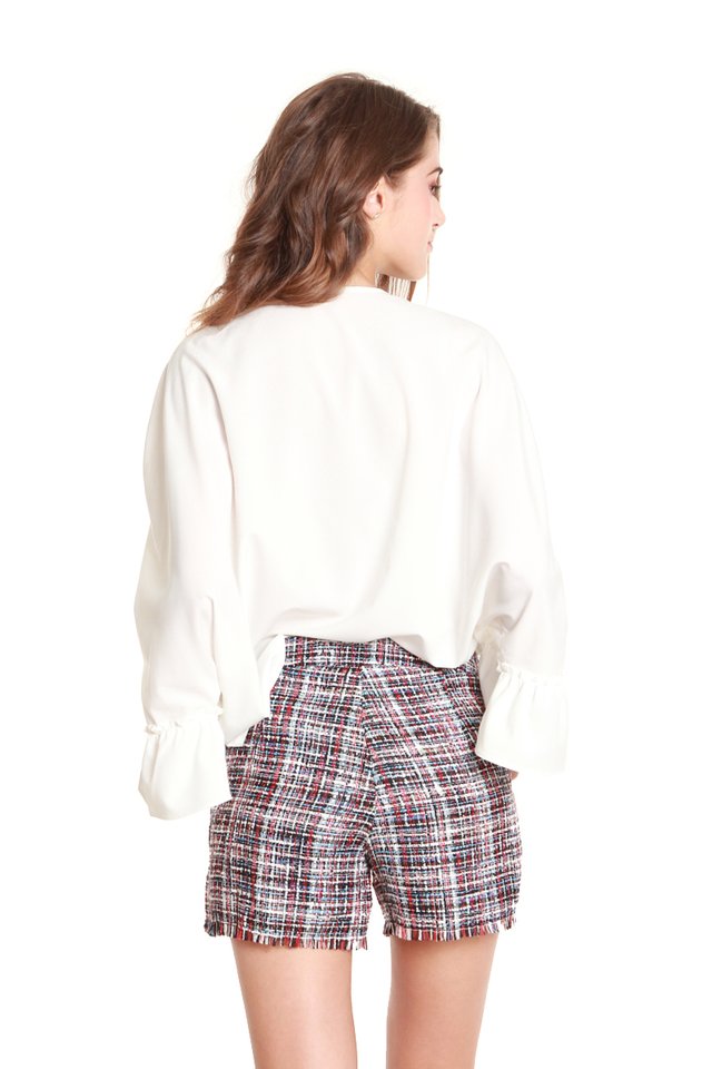 Ember Fringe Tweed Shorts