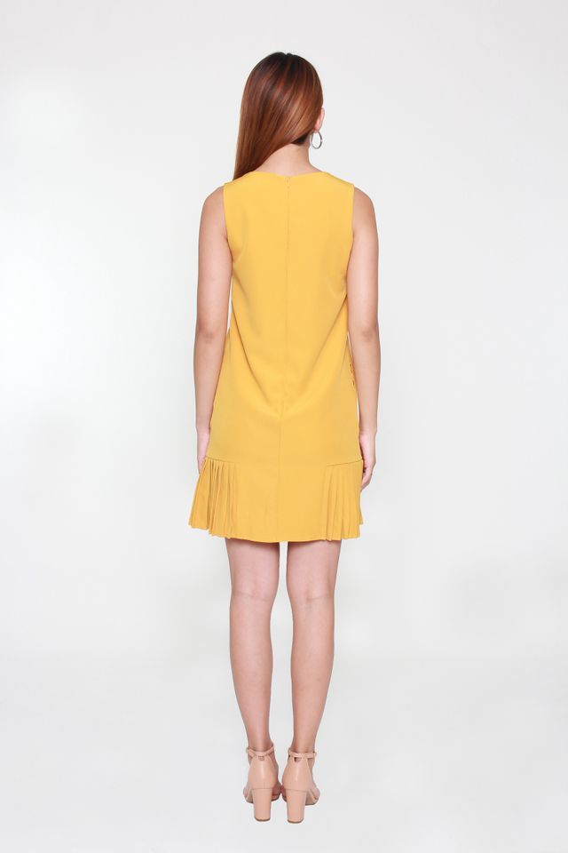 Ranielle Sleeveless Mini Dress in Mustard