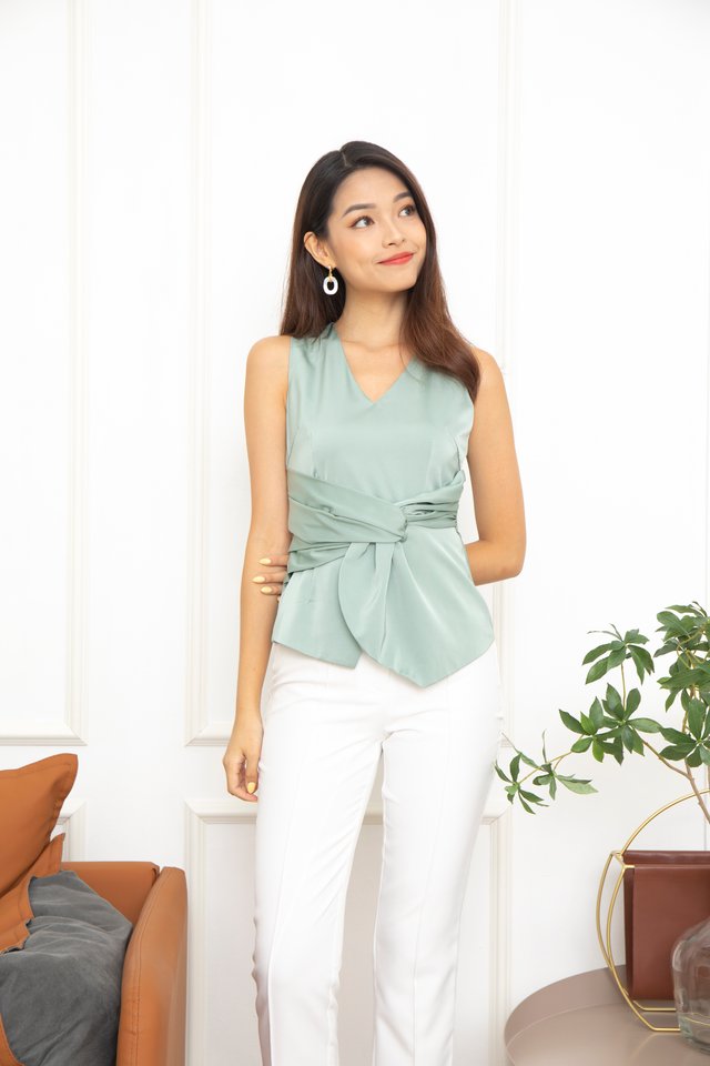 Sonoma Knot Top in Sage